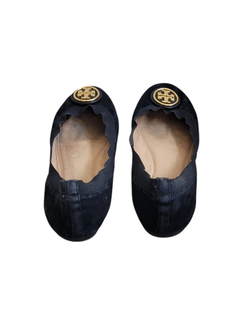 Tory Burch Caroline Suede Ballet Flsts Black